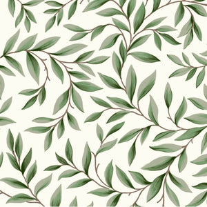 ANSLEY GREEN - Französischer Landhaus Baumwollstoff Coupon