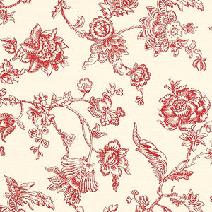 FEUILLY RED French Curtain & Decorative Fabric
