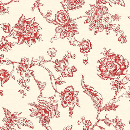 FEUILLY RED French Curtain & Decorative Fabric