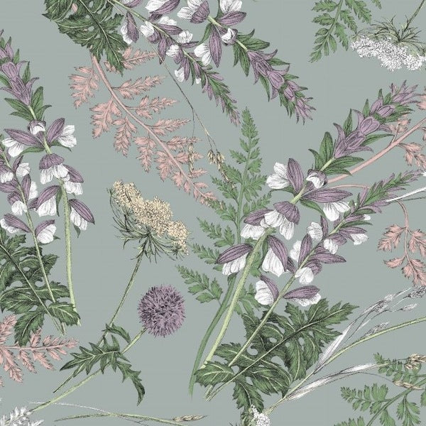 CHARDON FOND MENTHE French Curtain & Upholstery Fabric