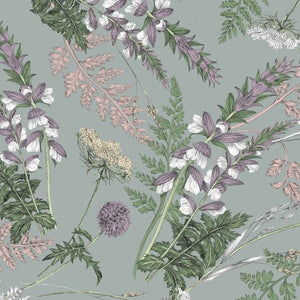 CHARDON FOND MENTHE Französischer Vorhangstoff & Polsterstoff