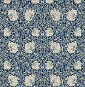 Amerikanische Tapete Dorian Blue William Morris Art