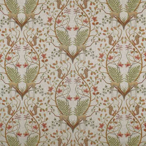 Forest Walk Multi Linen Englischer Toile Stoff