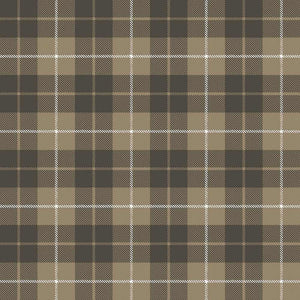 Klassische Tartan Karo Tapete Woolland Braun